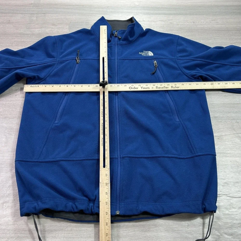 The North Face Jacket Mens XL Blue Fleece Full Zip‎ Lined Pockets Outdoor Warm